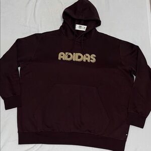 adidas Hoodie Men's 4XLT 4XL Tall  Multi Sport Fleece Sweat Shirt Brown NWT